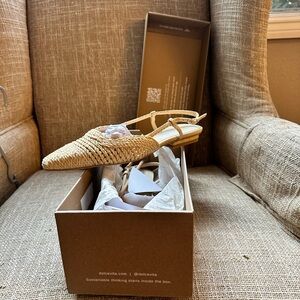 Dolce Vita Natural Woven Mules